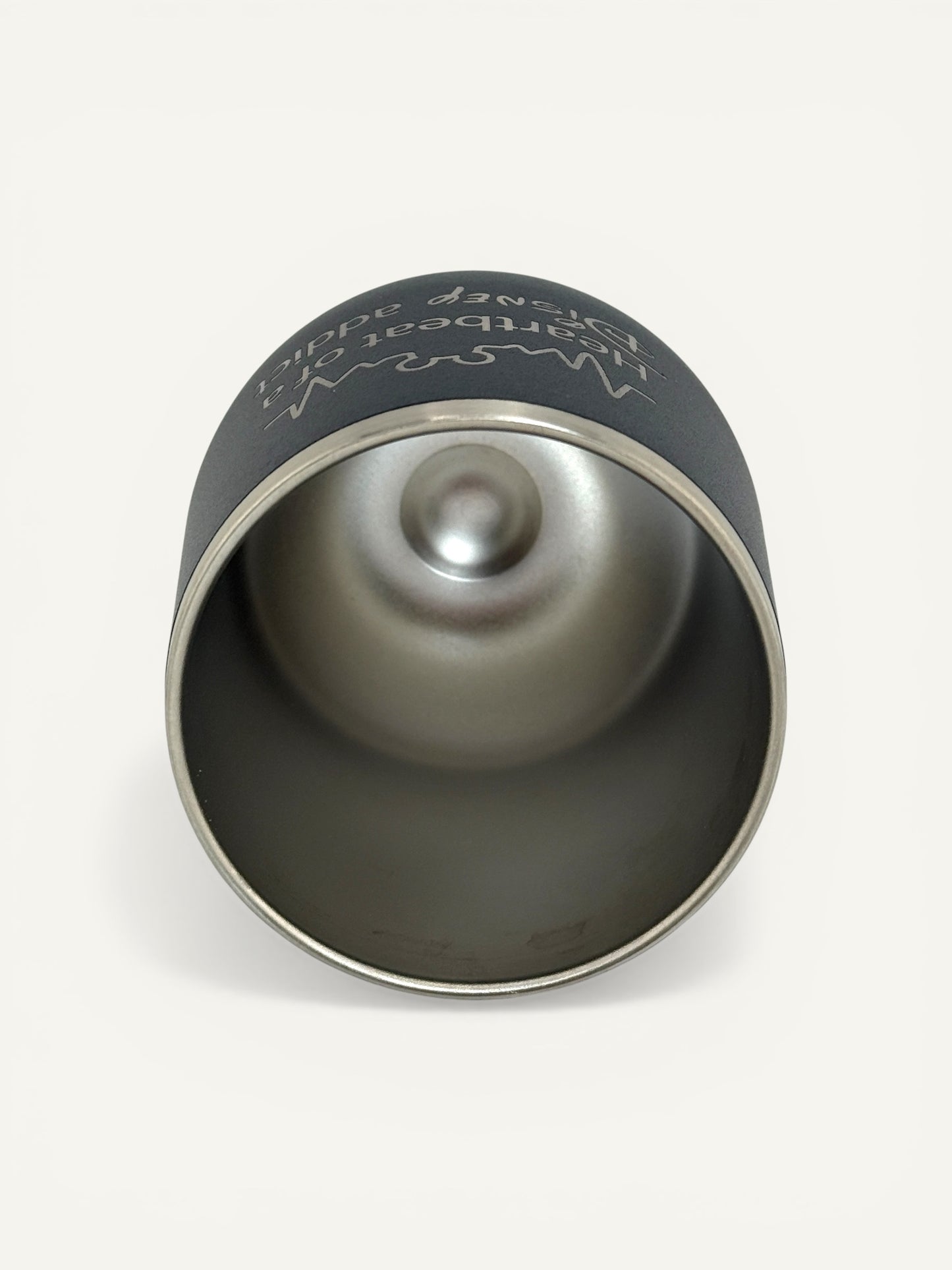 “Heartbeat of a Disney Addict” Stainless Steel Wine Tumbler (Black)