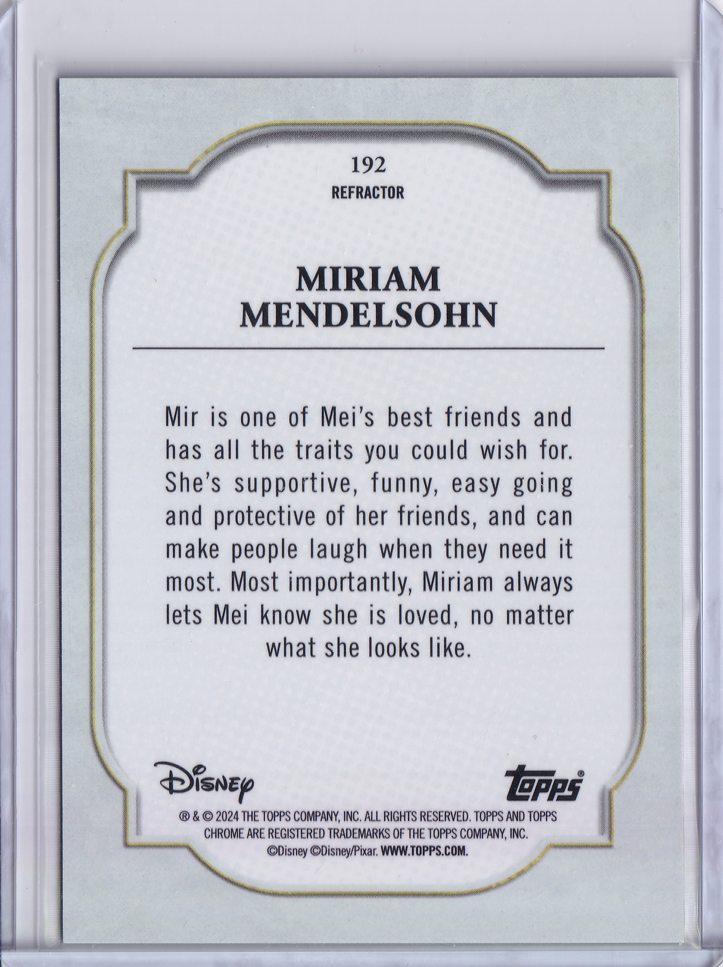 2024 Topps Chrome - Silver Refractor - Miriam Mendelsohn