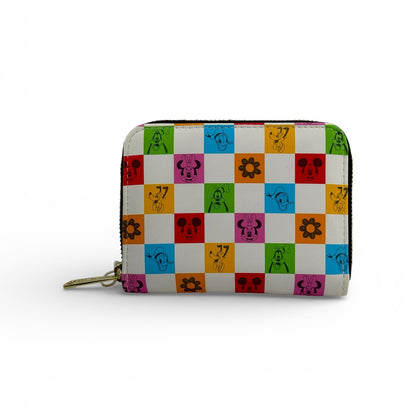 Loungefly Disney Mickey Mouse & Friends Floral Checkered Wallet