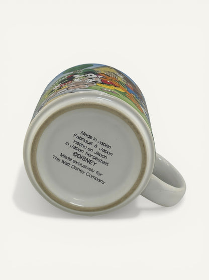 Vintage Disney Mickey & Friends Ceramic Mug – Made in Japan | Classic Disney Collectible Coffee Cup