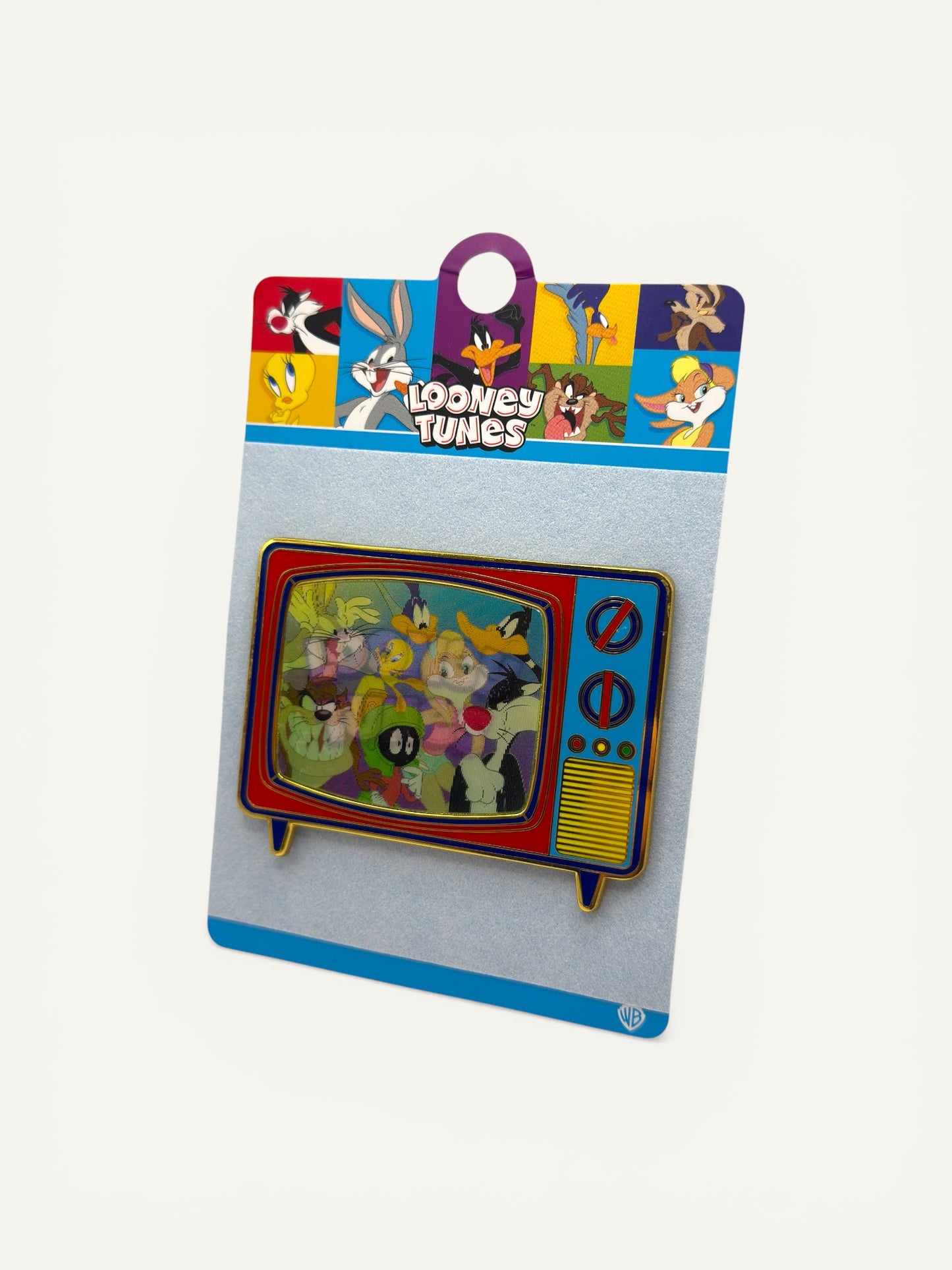 Six Flags Looney Tunes Retro TV Lenticular Pin