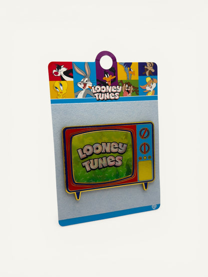 Six Flags Looney Tunes Retro TV Lenticular Pin