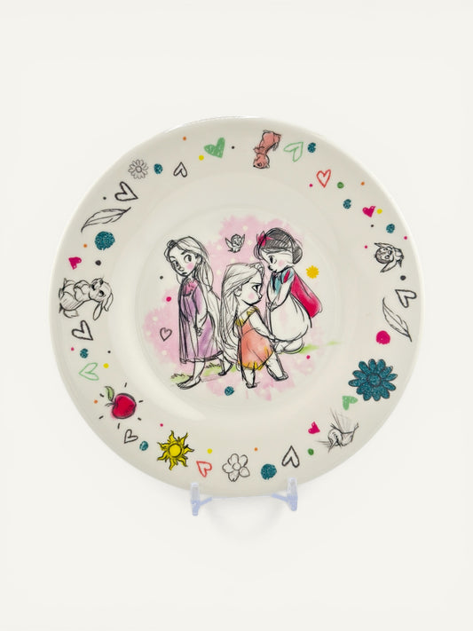 Disney Animators’ Collection Princess Melamine Plate – Snack Size