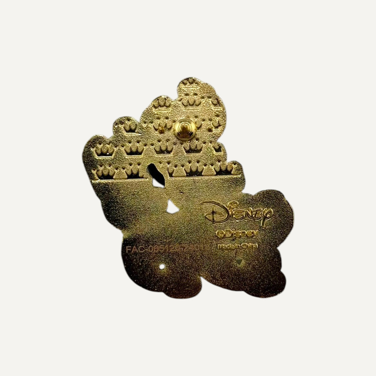 Little Mermaid Under the Sea - Blue Bass Playing Brass Pin