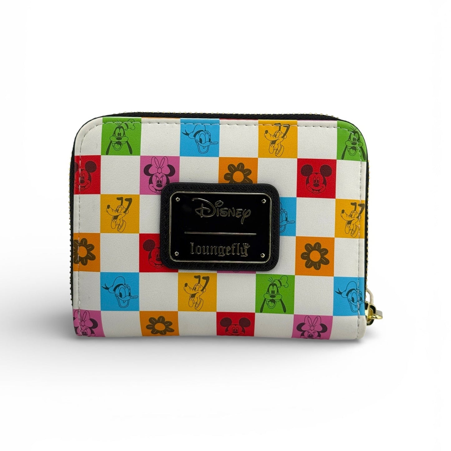 Loungefly Disney Mickey Mouse & Friends Floral Checkered Wallet
