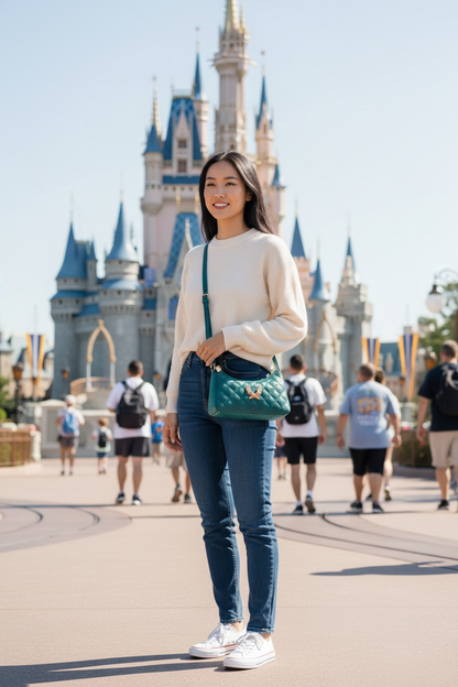 Loungefly Disney Chip & Dale Quilted Shoulder Bag