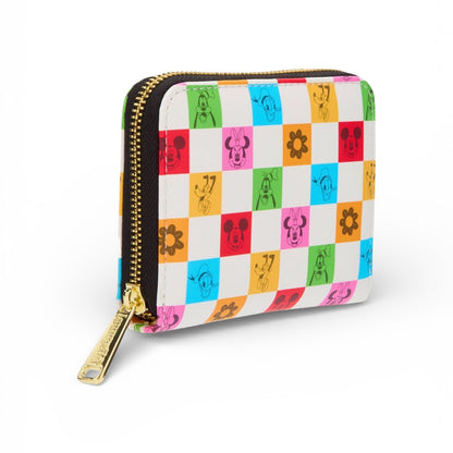 Loungefly Disney Mickey Mouse & Friends Floral Checkered Wallet