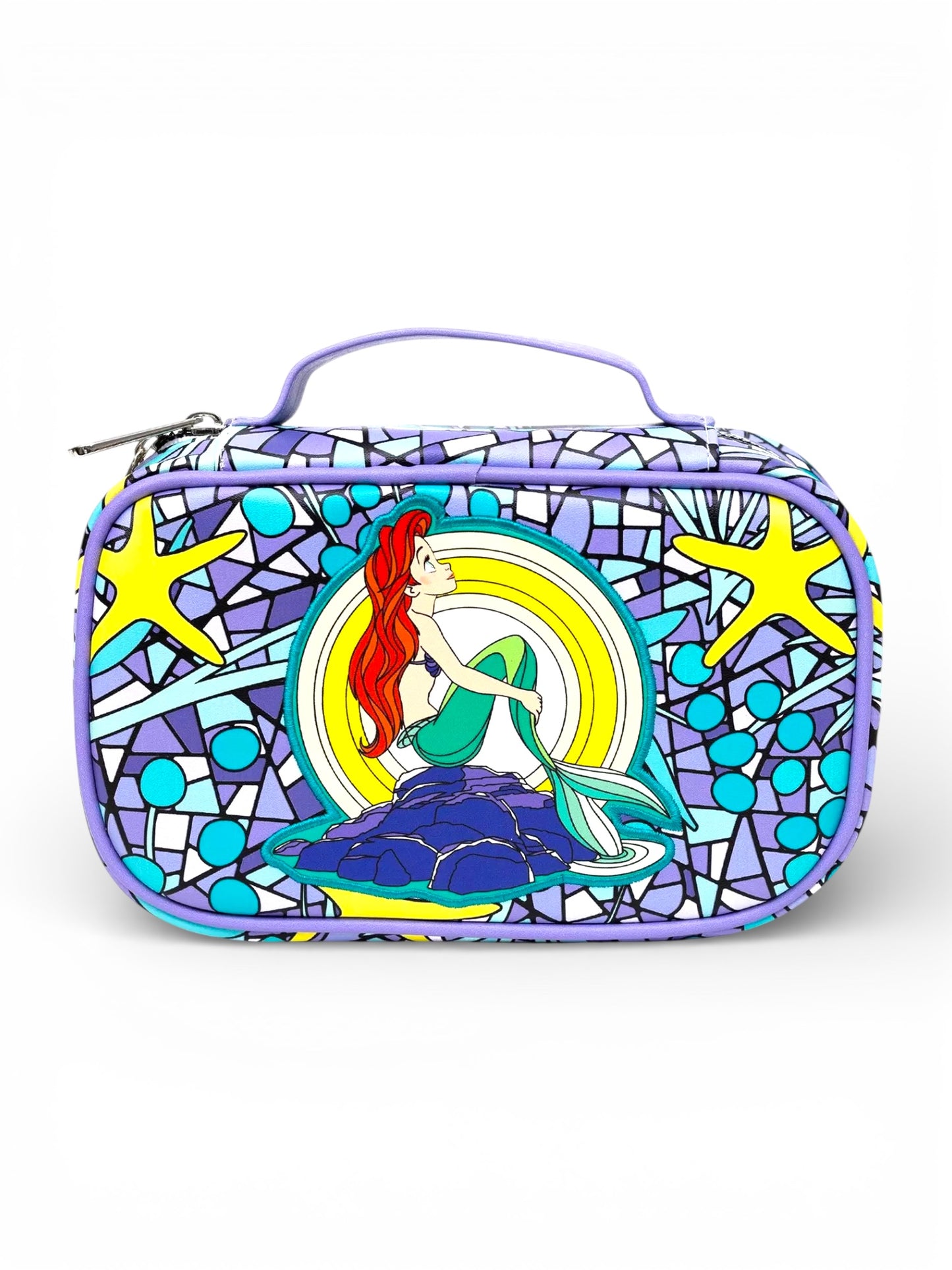 Disney The Little Mermaid Ariel Stained Glass Makeup Bag