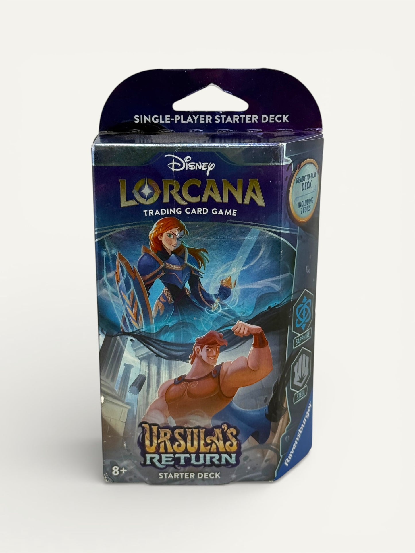 Disney Lorcana “Ursula’s Return” Single-Player Starter Deck – Anna & Hercules (Includes 2 Foil Cards)