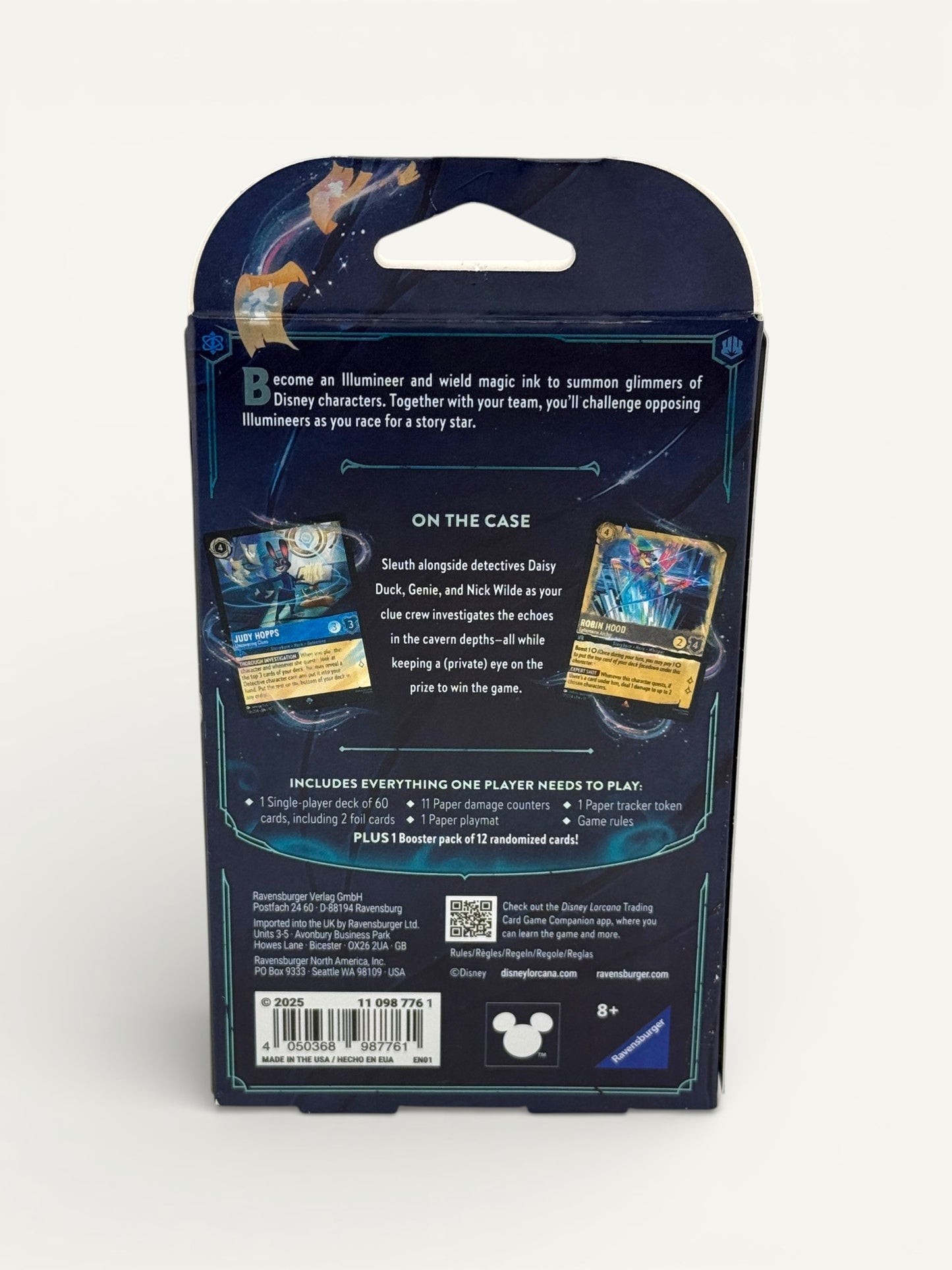 Disney Lorcana “Whispers in the Well” Single-Player Starter Deck – Judy Hopps & Robin Hood with Bonus Booster Pack
