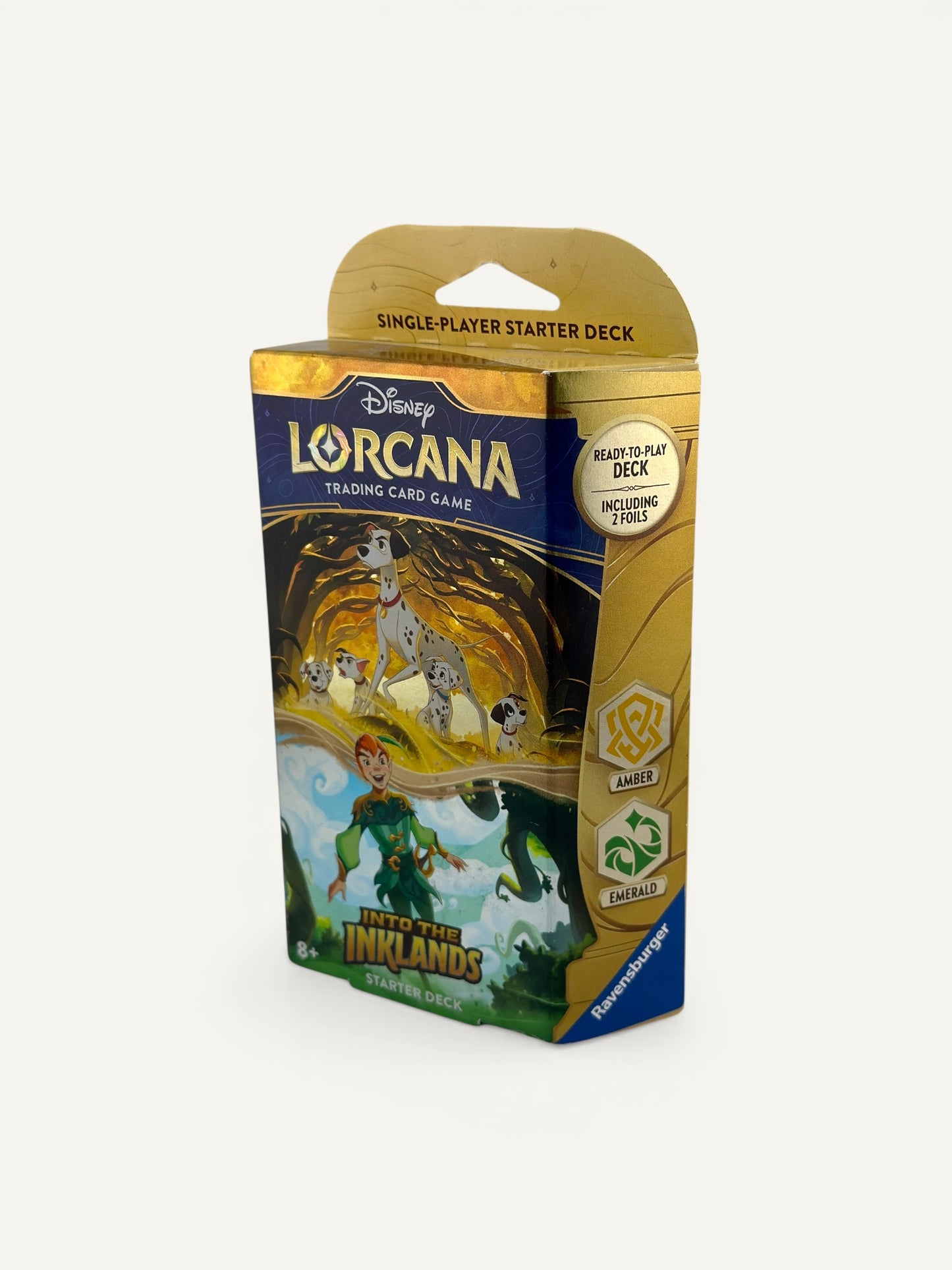 Disney Lorcana Into the Inklands Starter Deck – Ready-to-Play Trading Card Game Deck (Amber/Emerald)