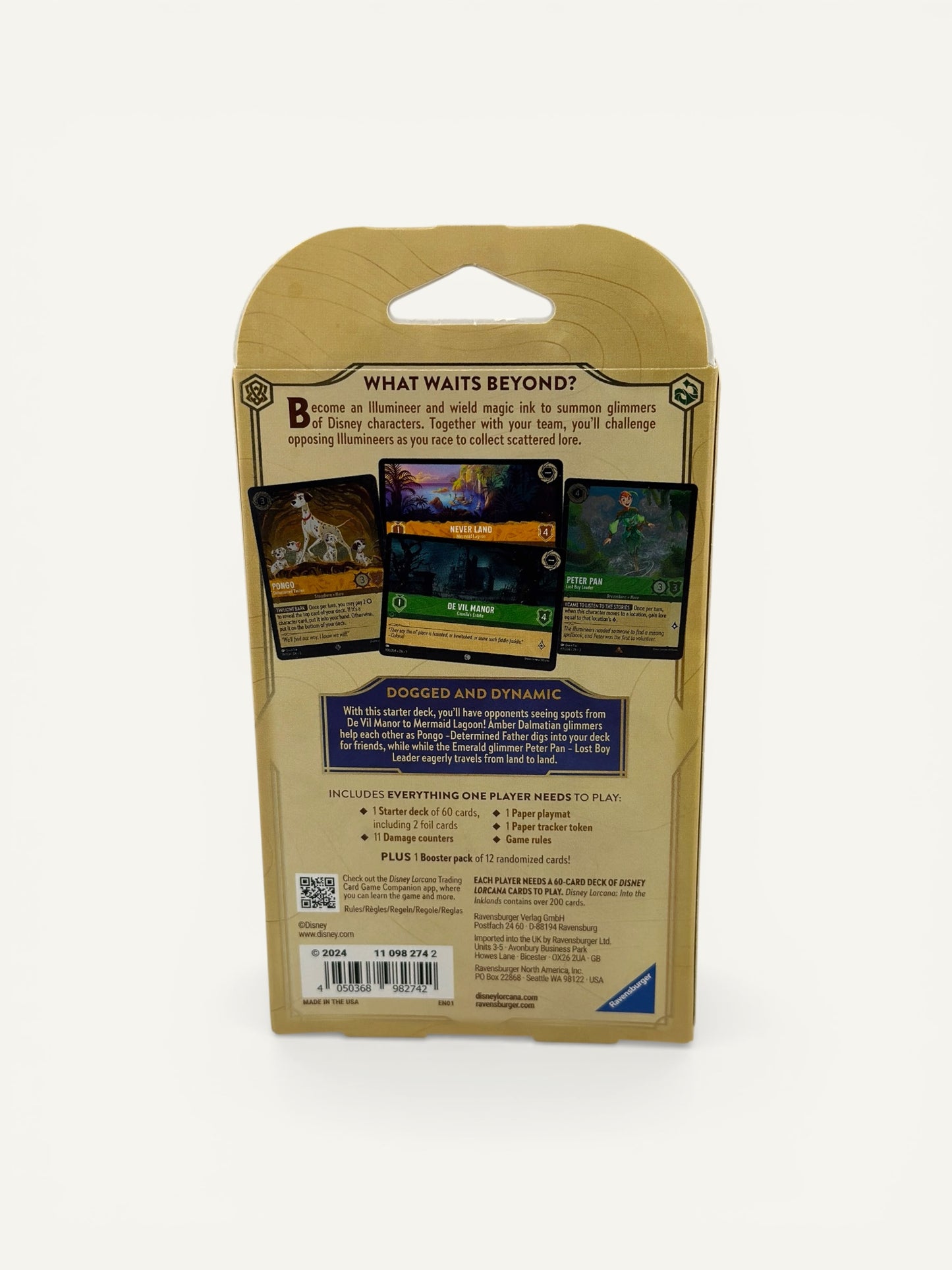 Disney Lorcana Into the Inklands Starter Deck – Ready-to-Play Trading Card Game Deck (Amber/Emerald)