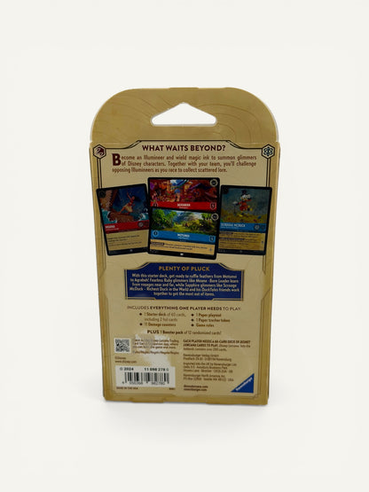 Disney Lorcana Into the Inklands Starter Deck – Ready-to-Play Trading Card Game Deck (Ruby/Sapphire)