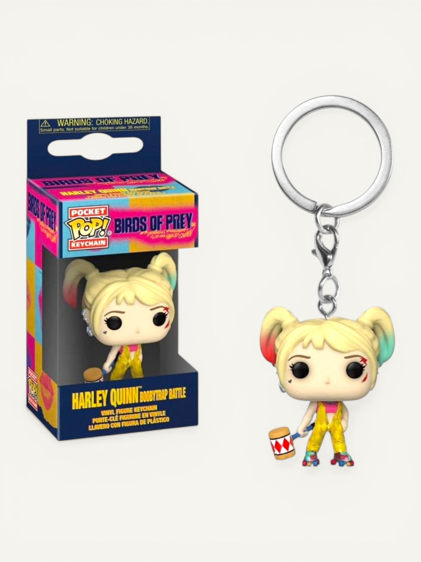 Funko Pocket Pop! DC Birds of Prey Harley Quinn Boobytrap Battle Keychain