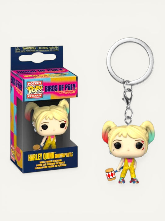 Funko Pocket Pop! DC Birds of Prey Harley Quinn Boobytrap Battle Keychain