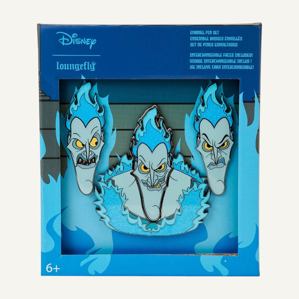 Hercules Hades Mixed Emotions 4-Piece Pin Set Interchangeable Pin Set