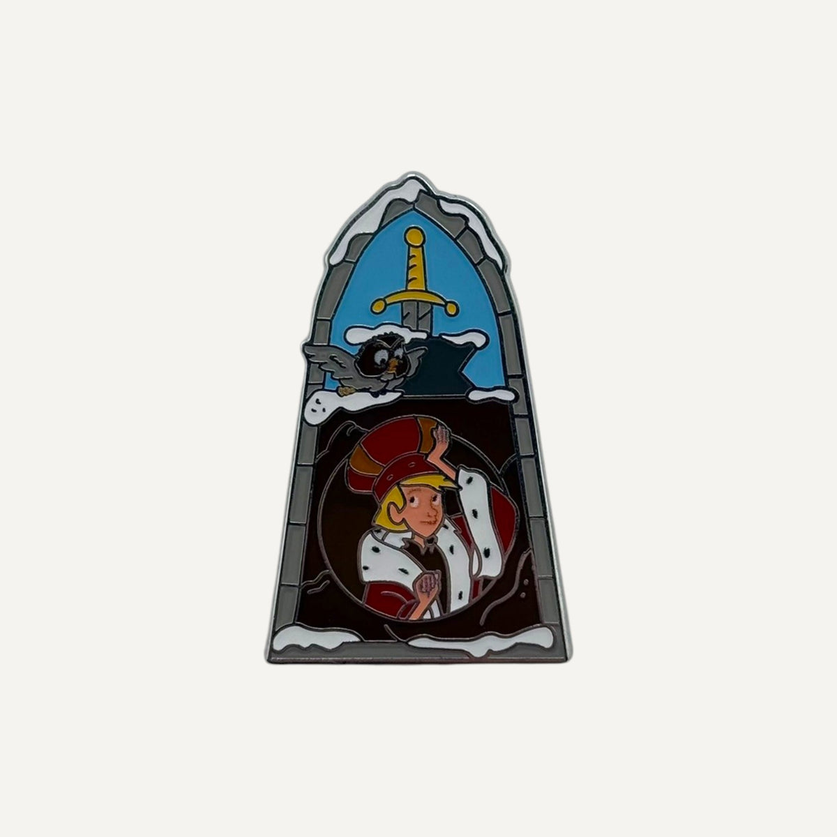 Imaginative Icons - Arthur and Archimedes Pin