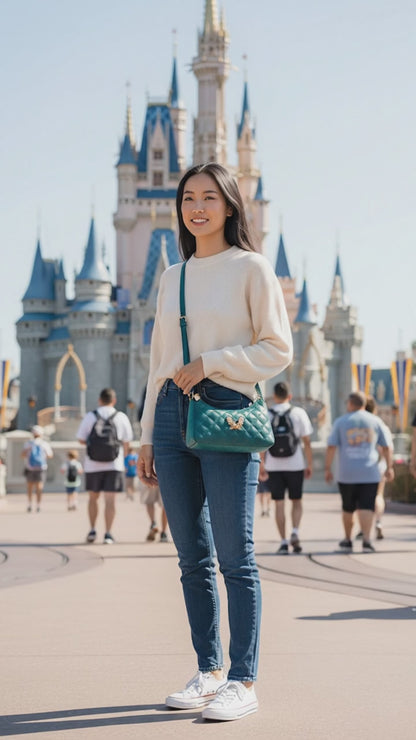 Loungefly Disney Chip & Dale Quilted Shoulder Bag