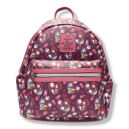 The Nightmare Before Christmas Jack and Sally Hearts Mini-Backpack